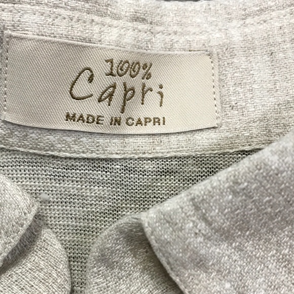 🌟🇮🇹100% CAPRI LINEN SHIRT - Picture 2 of 7